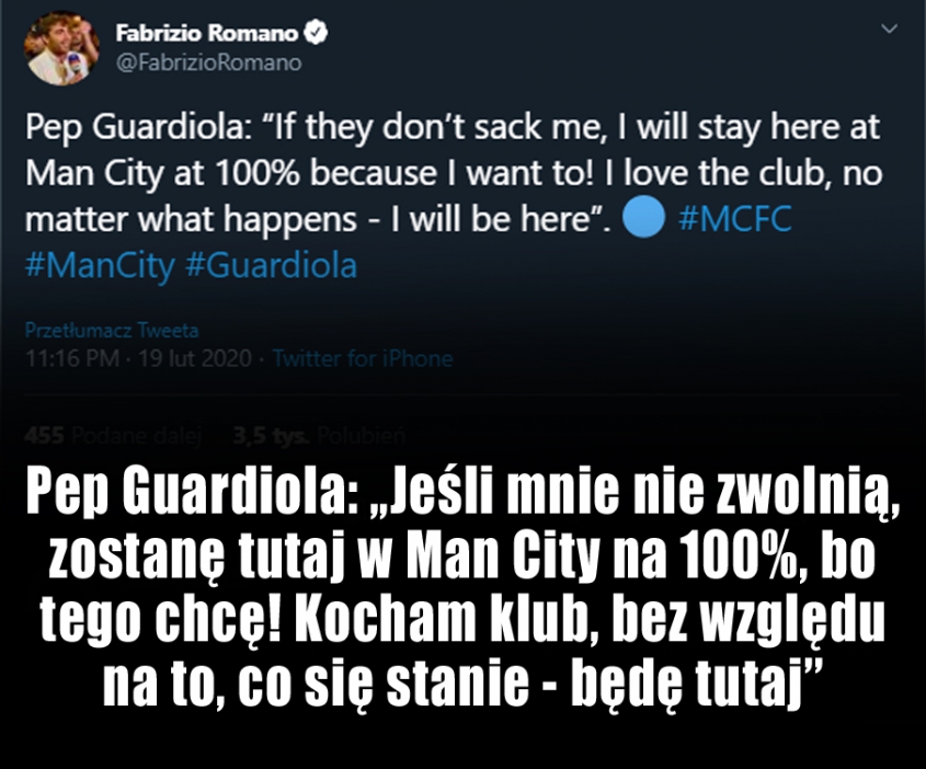 Pep Guardiola ZABRAŁ GŁOS ws. swojej przyszłości!